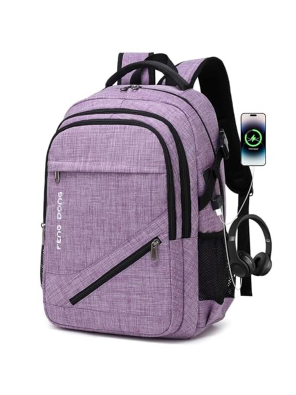 17 Inch Laptop Backpack USB Charging Travel College Business Water Resistant Bag